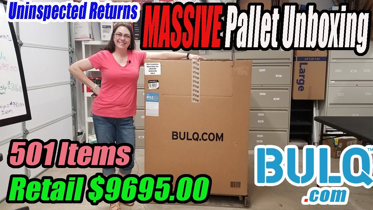 MASSIVE Pallet Unboxing – Bulq.com – 501 Items – Retails $9,695 – Making Money? – Online Reselling