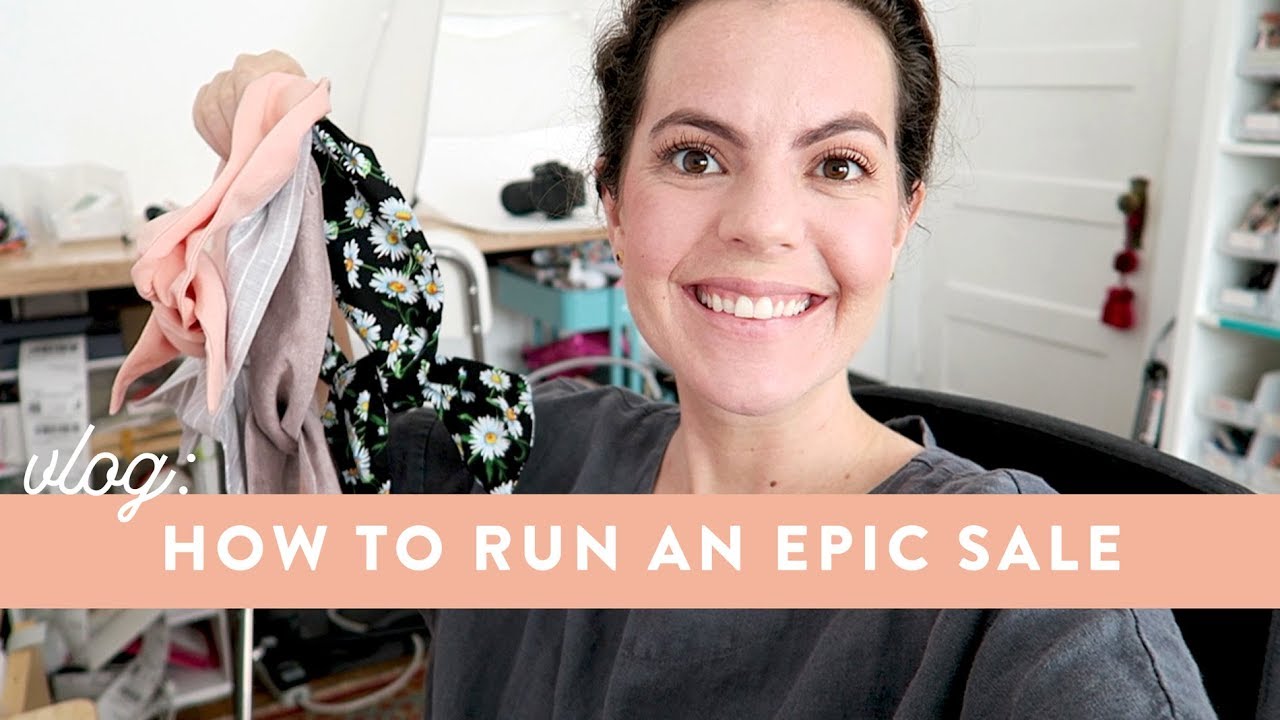 How to Run + Market an EPIC SALE | Vlog 7.18.19 | Small Online Business Day in the Life