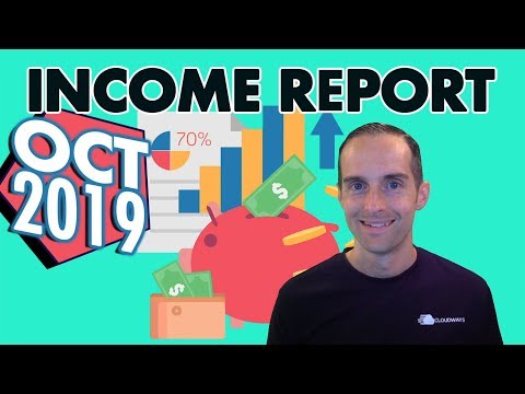 Income Report for My Online Business October 2019 — Live Q & A