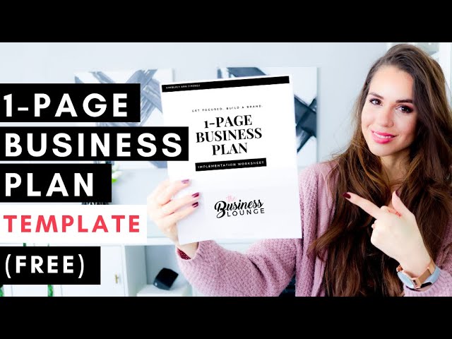 How To Write A 1-Page Business Plan For 2020 [Online Business 101]