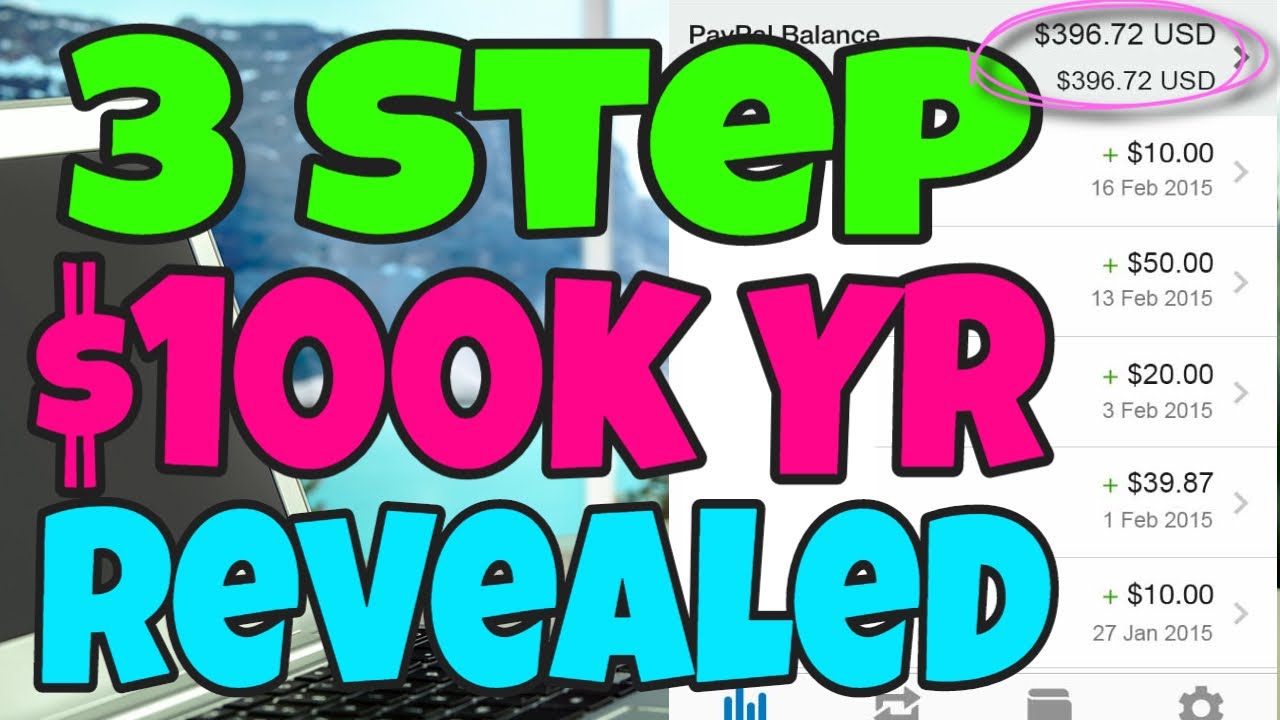Copy My 3 Step Process To Making Money Online ($100k Per Year Revealed)