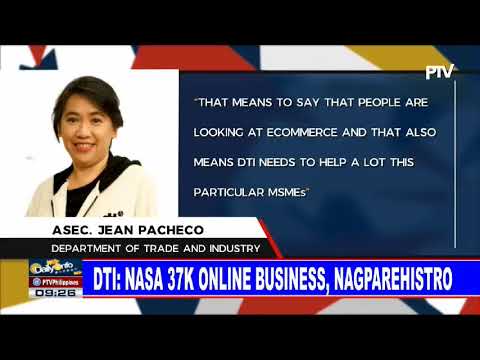 DTI: Nasa 37-K online business, nagparehistro