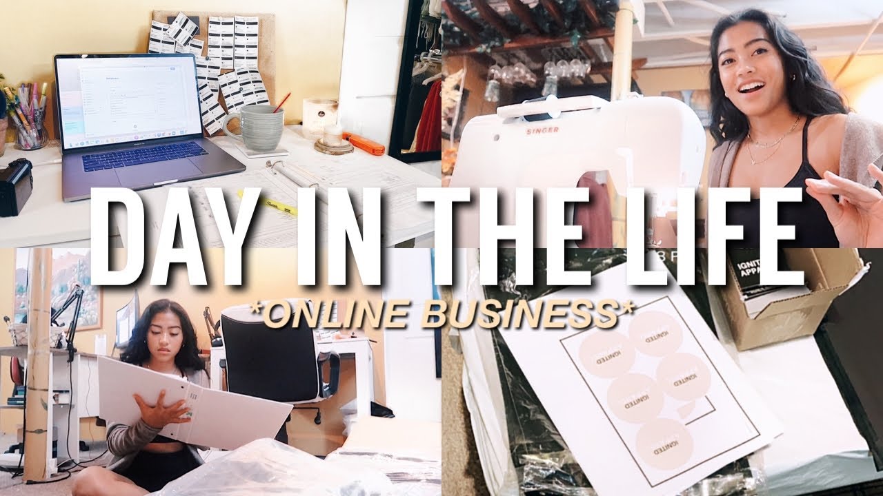 DAY IN THE LIFE RUNNING AN ONLINE BUSINESS: Finding Manufacturers, Labeling, Getting Started + More!