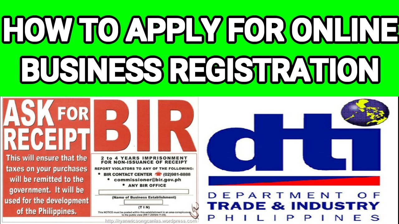 HOW TO APPLY TO DTI AND BIR? (online business registration 2020)