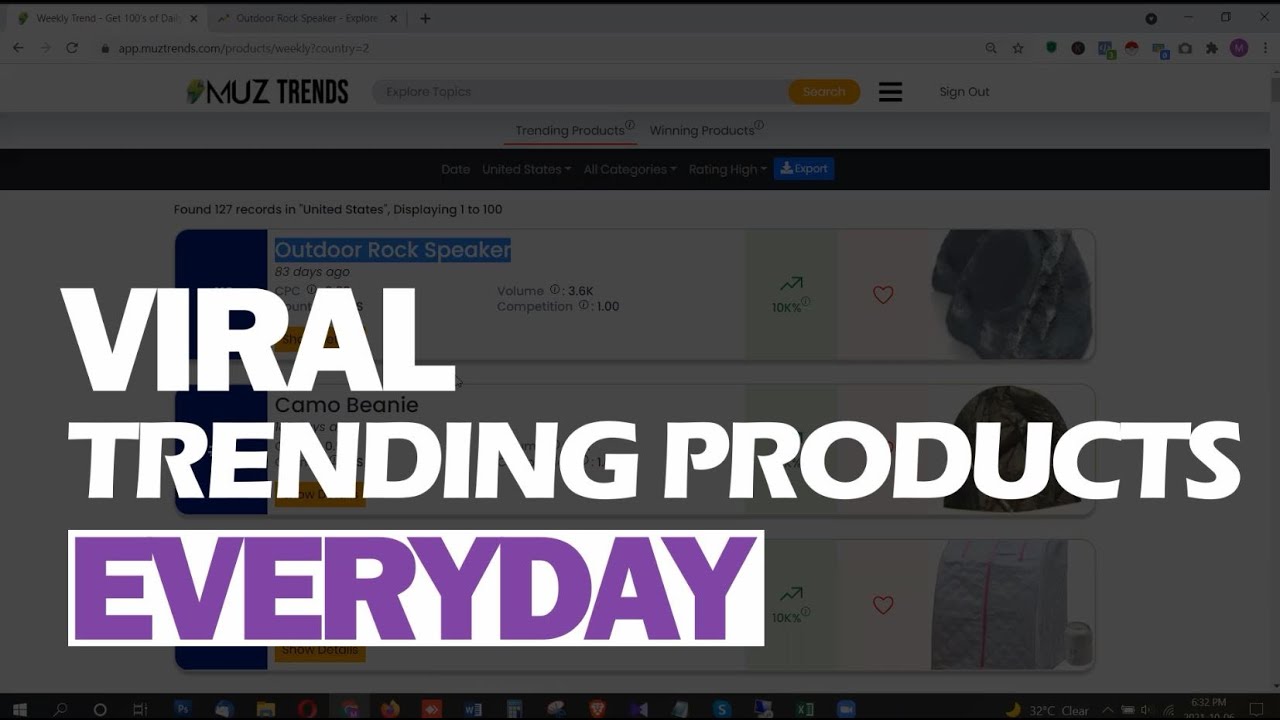 Daily Trending Products for Dropshipping and Ecom online Business | Muz Trends