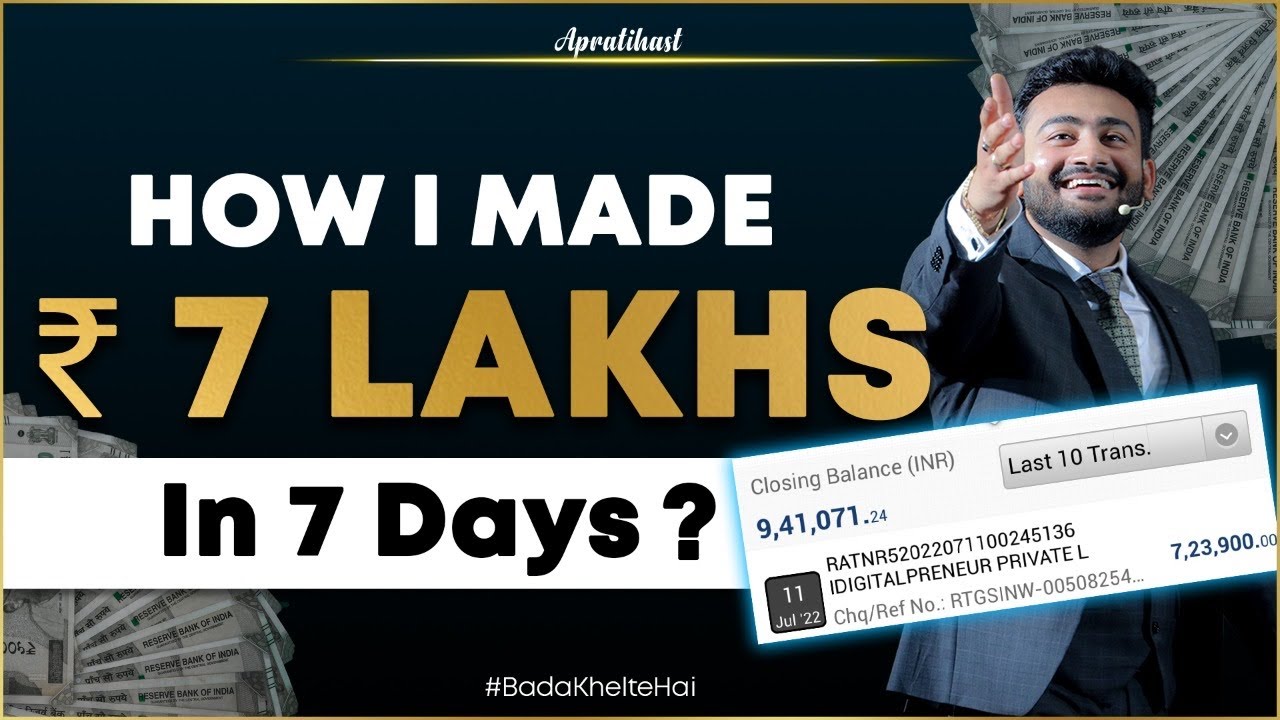 7 Lakhs in 7 Days? | Network & Affiliate Marketing | Online Business Webinar | Ashutosh Pratihast