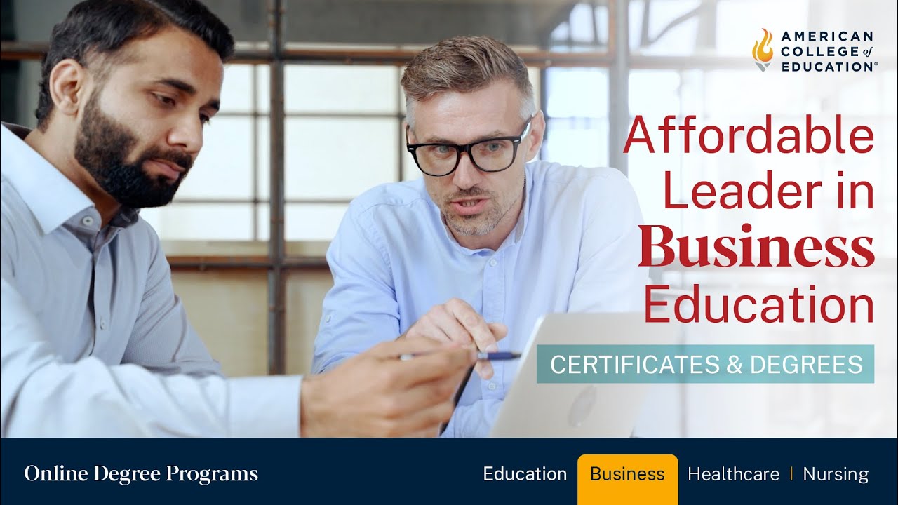 Affordable, Fully Online Business Programs at American College of Education