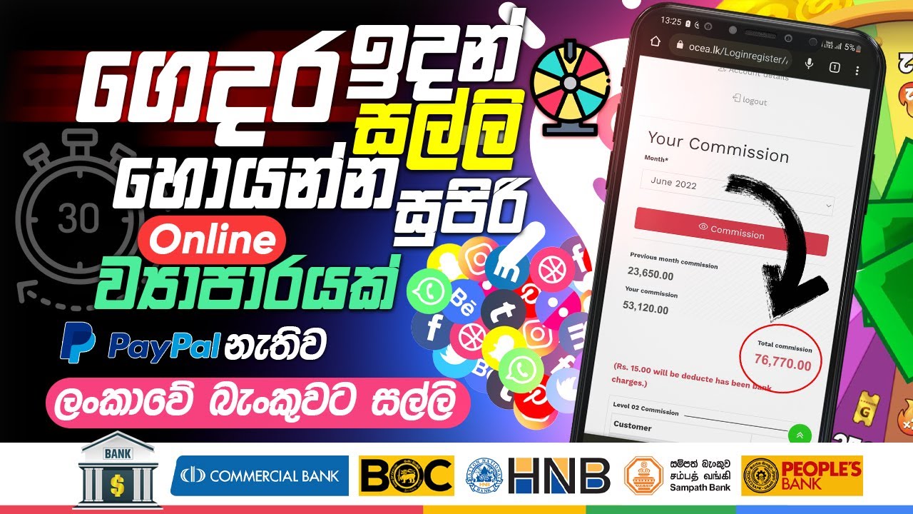 Online business new – how to earn money online – part time job at home – e money sinhala 2023