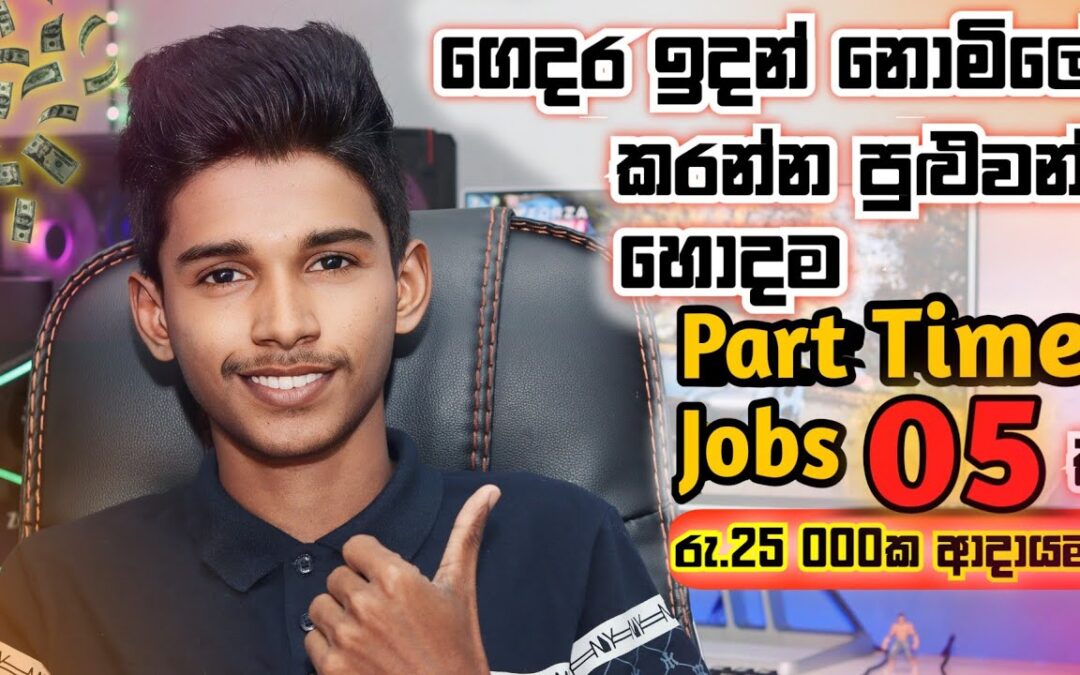 How to Earn E-Money in Sinhala.05 Online Part time Jobs.Online Business from home.
