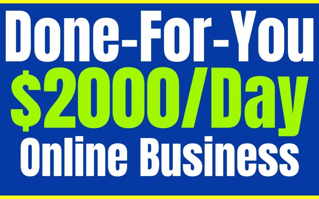 Earn $2000/Day with this Done For You Affiliate Marketing Online Business | Make Money Online